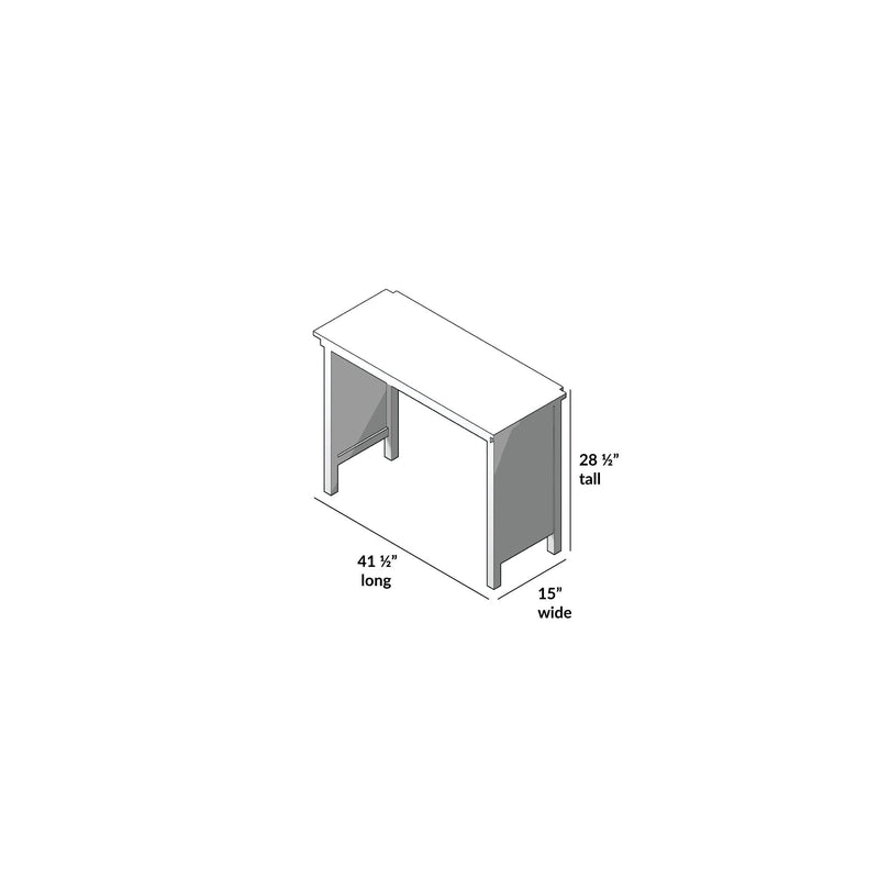 180219-002 : Desk Desk For Twin-Size High Loft Bed, White
