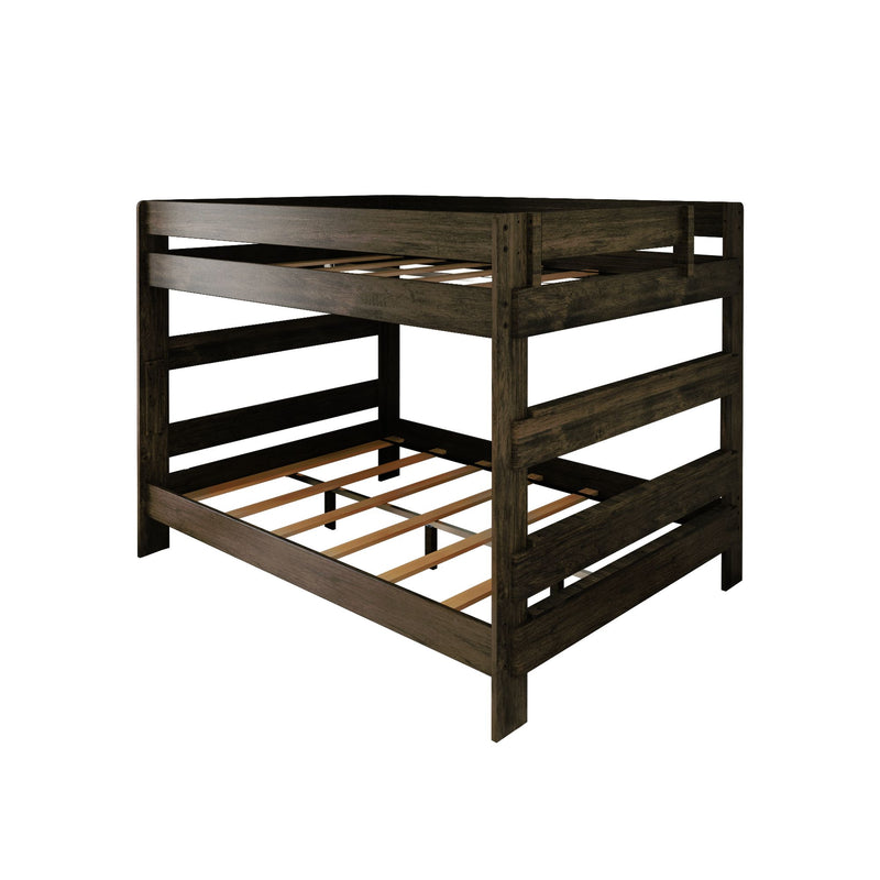 195271-181 : Bunk Beds Farmhouse Queen Over Queen Bunk Bed, Barnwood Brown