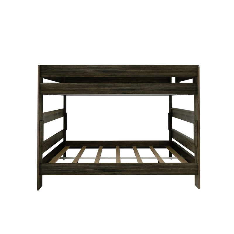 195271-181 : Bunk Beds Farmhouse Queen Over Queen Bunk Bed, Barnwood Brown
