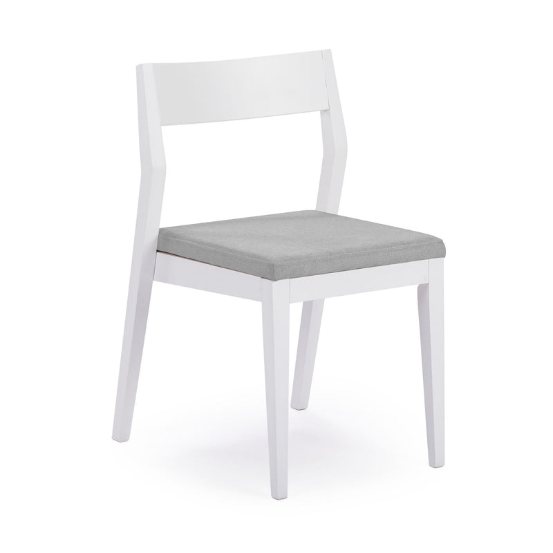 270031600218 : Dining Chair Dining Chair Frame (1 Pack), White with Slate Cushion