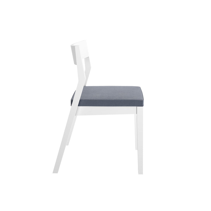 270031600218 : Dining Chair Dining Chair Frame (1 Pack), White with Slate Cushion