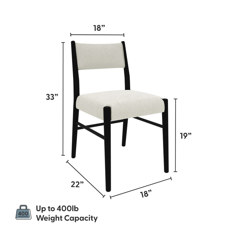 2700333000-410 : Dining Chair Brio Dining Chair, Black/Ivory