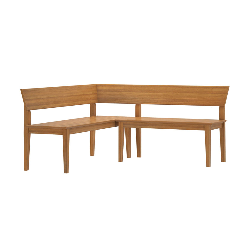 2700336000-007 : Dining Bench Risa Corner Bench (64in x 64in / 1620mm x 1620mm), Pecan
