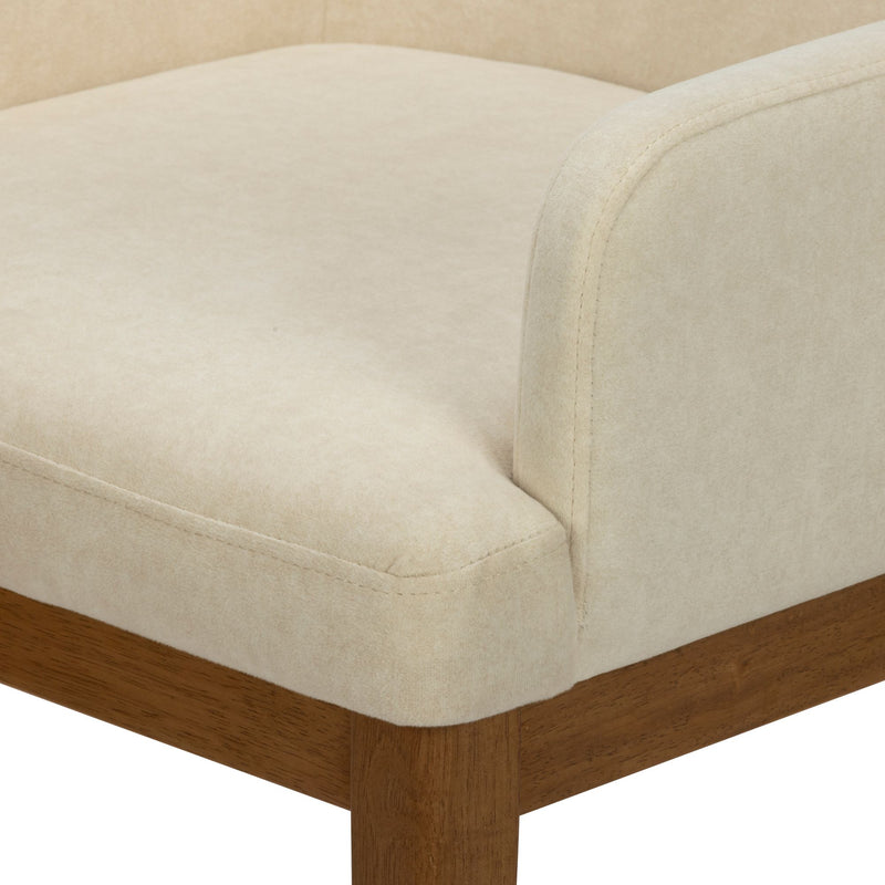 2700380200-901 : Dining Chair Ernesto Dining Chair, Pecan w/Cream Microsuede (TT247-02)
