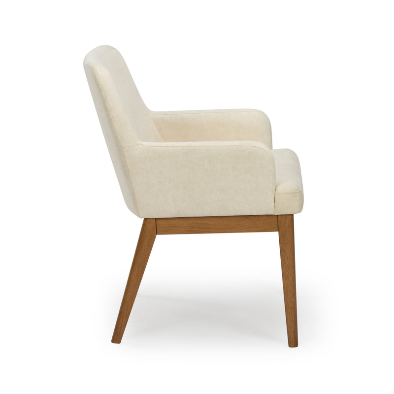 2700380200-901 : Dining Chair Ernesto Dining Chair, Pecan w/Cream Microsuede (TT247-02)