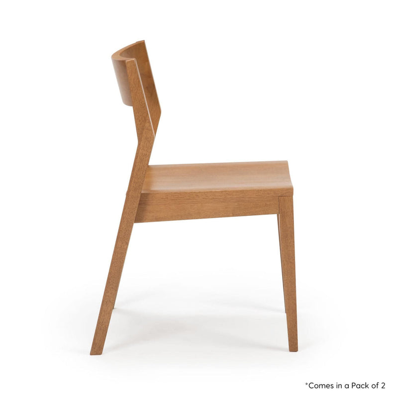 2720320000-007 : Dining Chair Modern Dining Chair (2 pack), Pecan