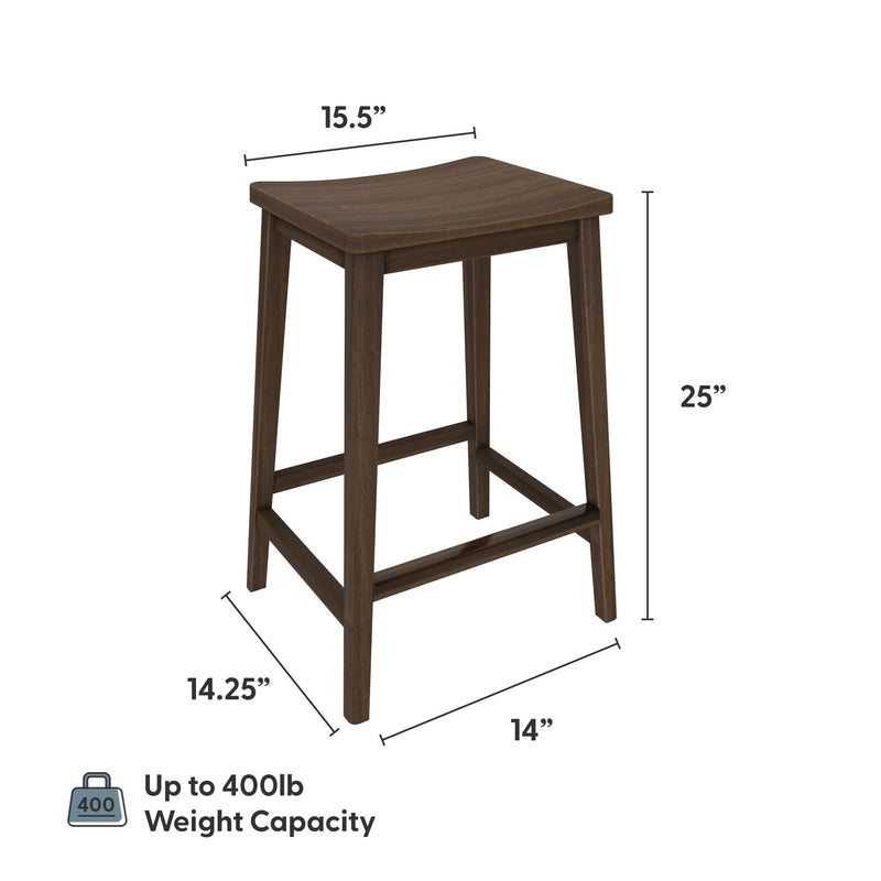 2800327000-008 : Counter Chair Smythe Stool Counter Height (24in), Walnut