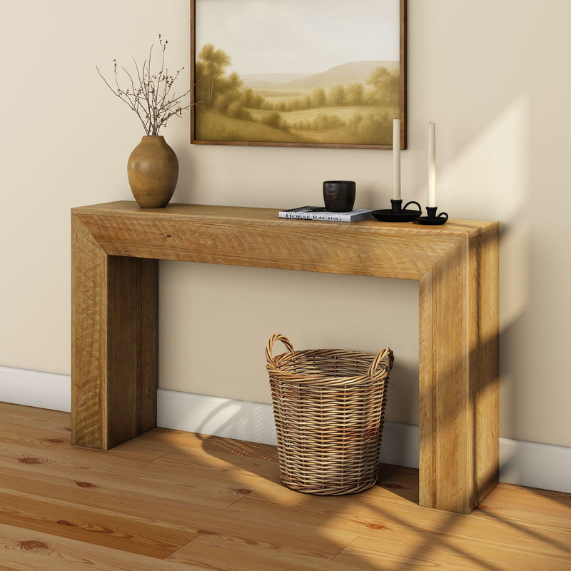 3200427900-155 : Console Table Rustic Grand Console (56in / 1422mm), Rustic Honey
