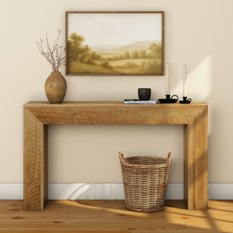 3200427900-155 : Console Table Rustic Grand Console (56in / 1422mm), Rustic Honey
