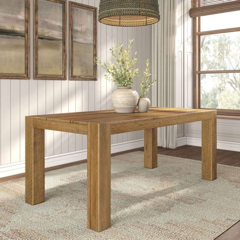 3400388400-155 : Dining Table Rustic Rectangular Dining Table (71.25 / 1810mm), Rustic Honey