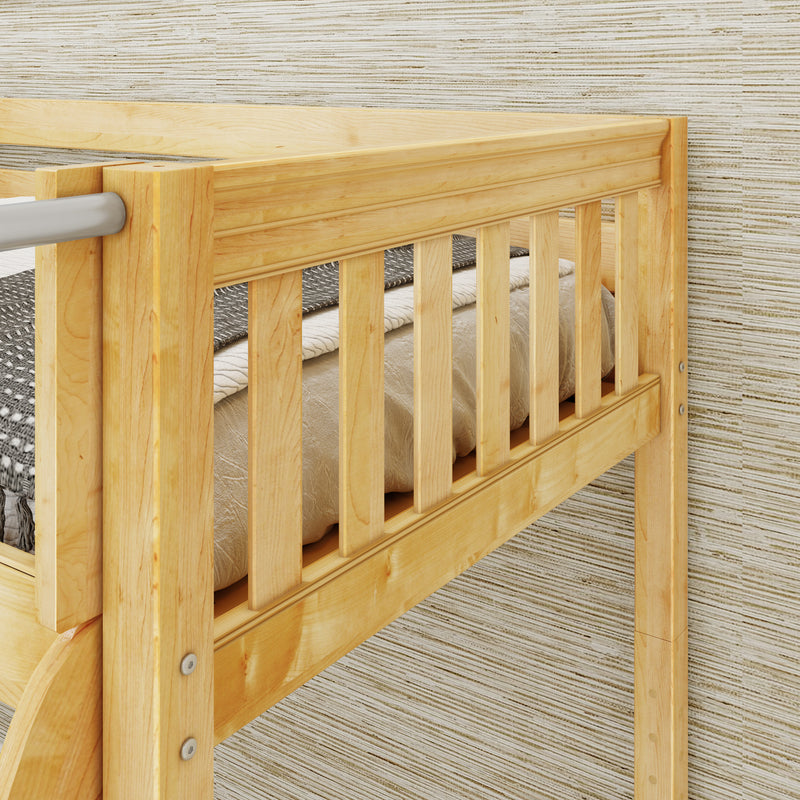 TRINITY XL NS : Corner Loft Bunk Medium Twin XL over Full XL Corner Loft Bunk Bed, Natural