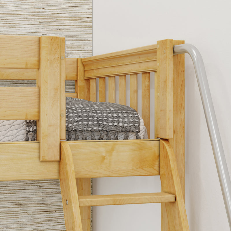 TRINITY XL NS : Corner Loft Bunk Medium Twin XL over Full XL Corner Loft Bunk Bed, Natural