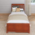 1160 UU CS : Starter Bed Twin Traditional Bed with Underbed Dresser, Slat, Chestnut