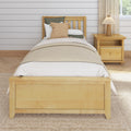 1160 XL NS : Starter Bed Natural Birch Twin XL Starter Bed, High Slats/Floor Panel