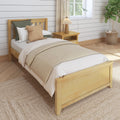 1160 XL NS : Starter Bed Natural Birch Twin XL Starter Bed, High Slats/Floor Panel