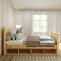 1180 CC NP : Starter Bed Twin Traditional Bed with Cubbies, Panel, Natural
