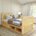 1180 CD NP : Starter Bed Twin Traditional Bed with Dresser and Cubby, Panel, Natural