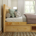 1180 CD NP : Starter Bed Twin Traditional Bed with Dresser and Cubby, Panel, Natural
