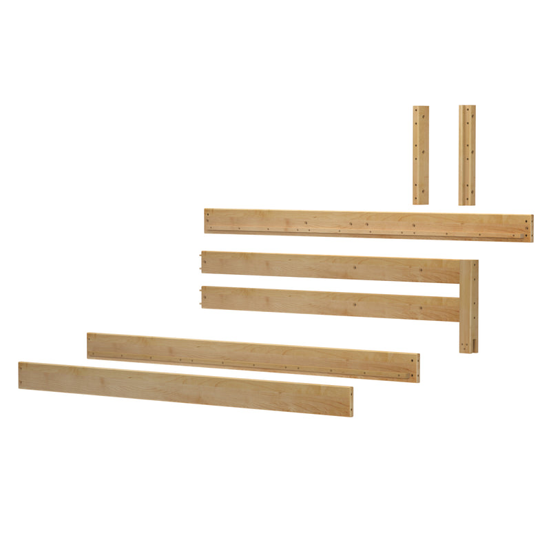 1490-001 : Kit Corner Upper Bunk/Loft Kit XL, Natural