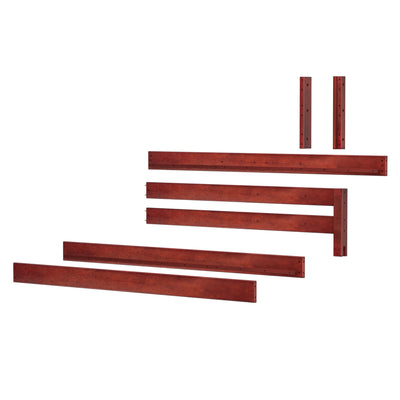 1490-003 : Kit Corner Upper Bunk/Loft Kit XL, Chestnut