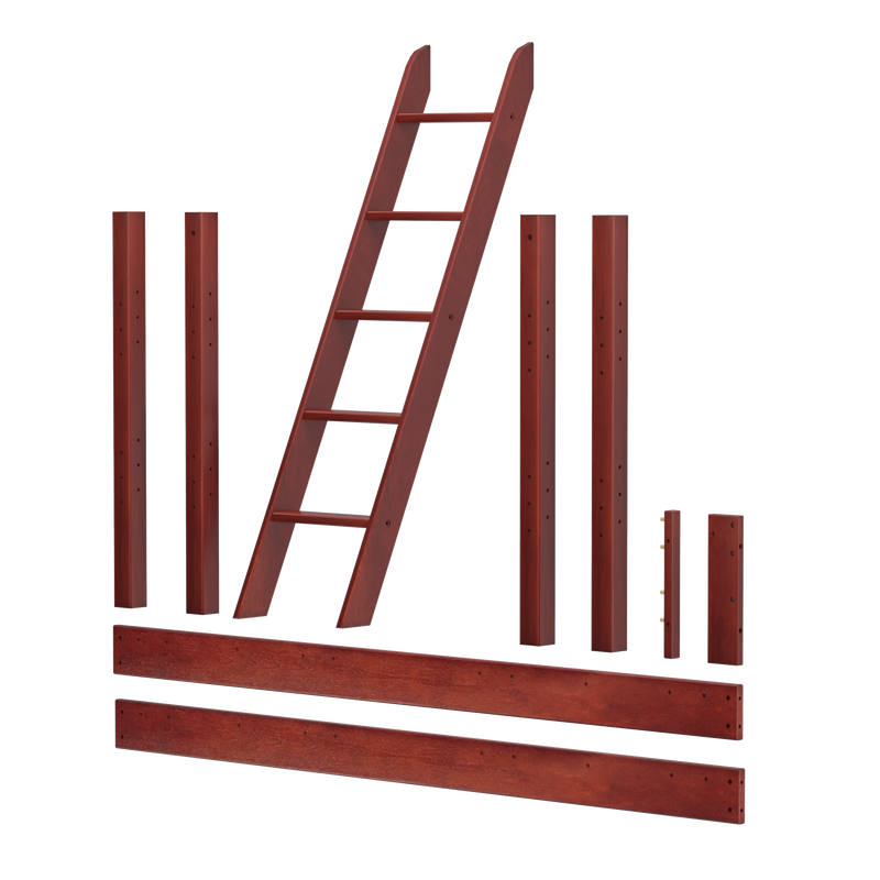 1534-003 : Kit High Loft Angle Ladder Kit w/ XL long cross member, Chestnut