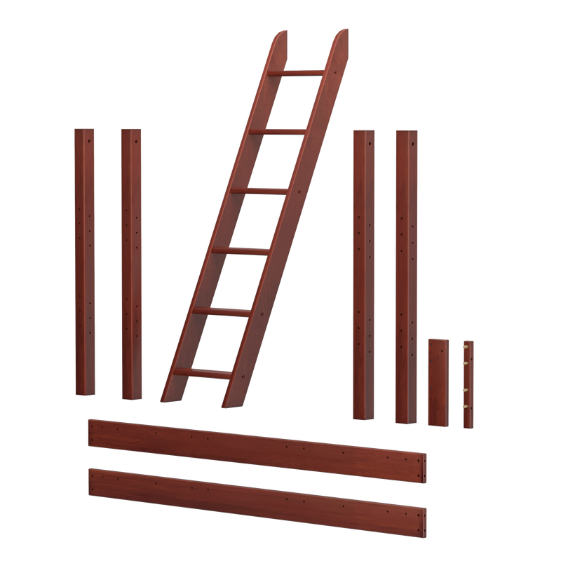 1574-003 : Kit Ultra High Loft Angle Ladder Kit w/ 2 XL long cross member, Chestnut
