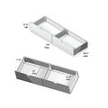 175262-002 : Component 2 Underbed Storage Drawers w/ Rubber Castors, White