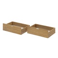 175262-007 : Component 2 Underbed Storage Drawers w/Rubber Castors, Pecan