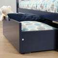 175262-131 : Component 2 Underbed Storage Drawers w/ Rubber Castors, Blue