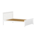 177211-002 : Single Beds Full Bed w/ Slat HB & Foot Panel incl. Slat Roll, White