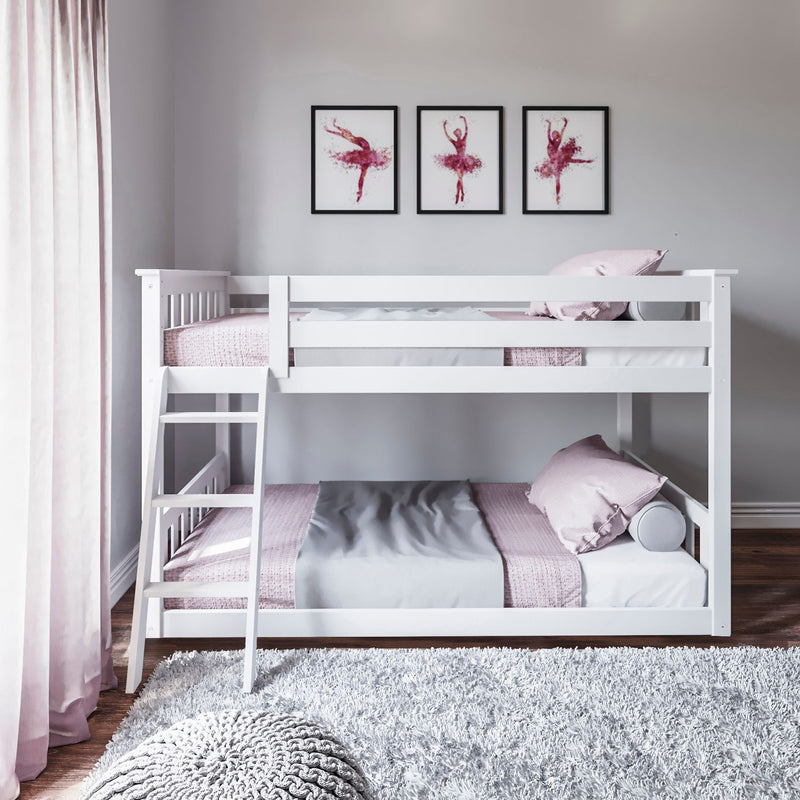 177214-002 : Bunk Beds Twin Low Bunk, White