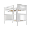 180201-002 : Bunk Beds Twin Over Twin Bunk Bed, White
