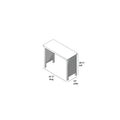 180219-002 : Desk Desk For Twin-Size High Loft Bed, White