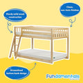 181214-001 : Bunk Beds Max & Lily Fundamentals Low Bunk, Natural