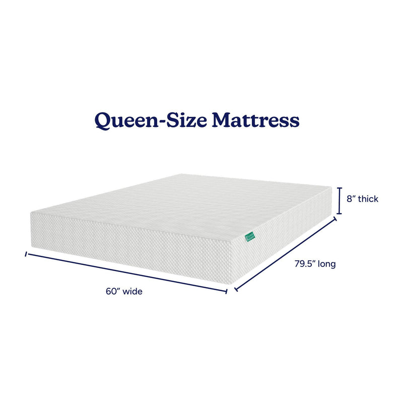 183178-000 : Mattresses 8" Memory Foam Mattress Queen