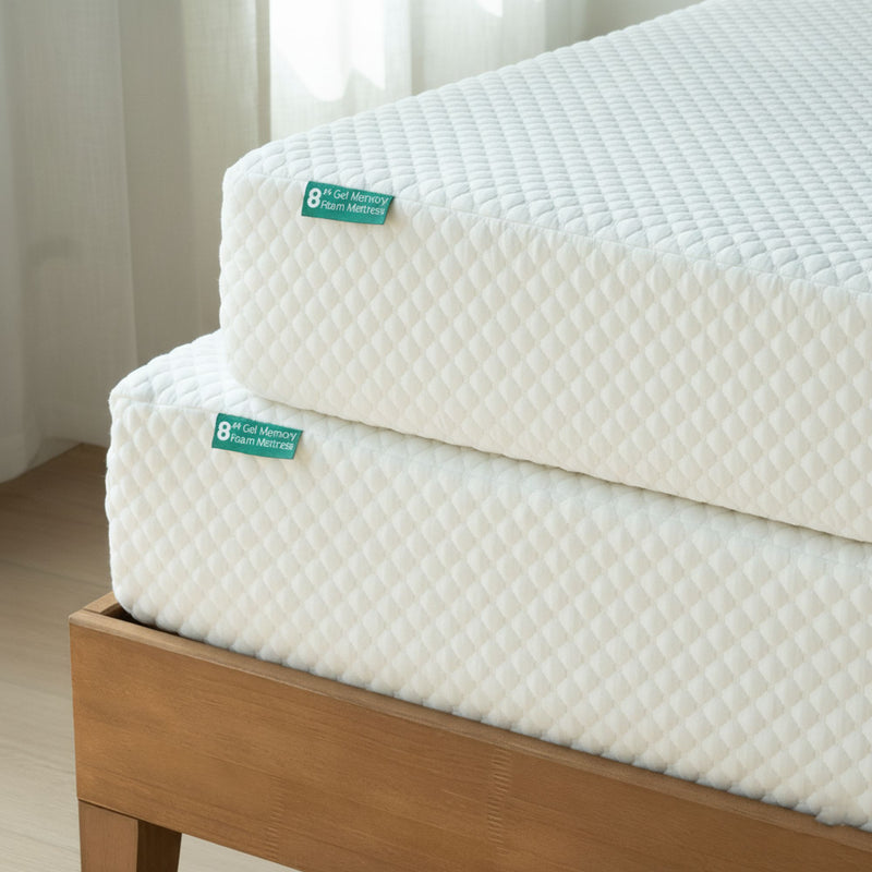 183218-000 : Mattresses 2 x 8" Memory Foam Mattress, Twin