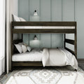195271-181 : Bunk Beds Farmhouse Queen Over Queen Bunk Bed, Barnwood Brown