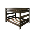 195271-181 : Bunk Beds Farmhouse Queen Over Queen Bunk Bed, Barnwood Brown