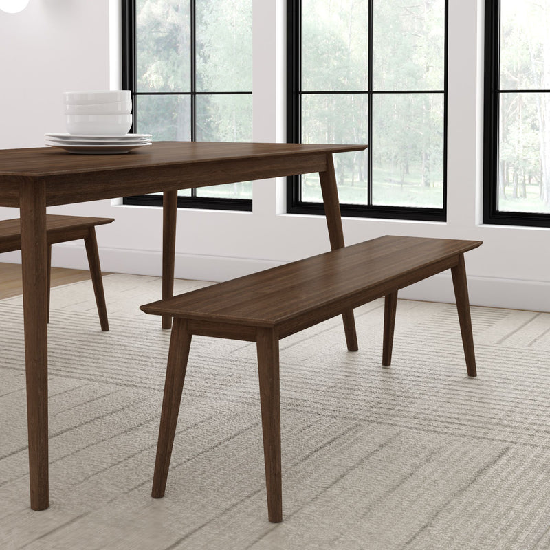 2000314000-008 : Dining Bench Mid-Century Modern Bench (60in / 1492mm), Walnut