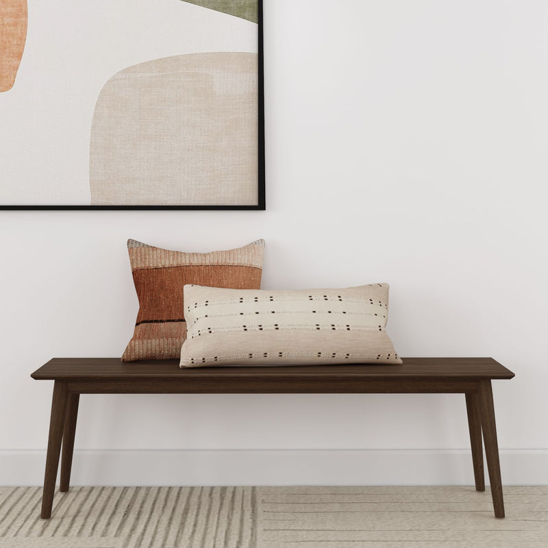 2000314000-008 : Dining Bench Mid-Century Modern Bench (60in / 1492mm), Walnut