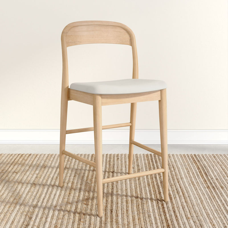 2000390300-413 : Counter Chair Loar Upholstered Counter Stool, Blonde/Sesame (PU 1907-1)