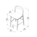 2000390300-413 : Counter Chair Loar Upholstered Counter Stool, Blonde/Sesame (PU 1907-1)