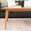 2000507000-007 : Coffee Table Mid-Century Modern Rectangular Coffee Table (48in x 24in / 1220mm x 610mm), Pecan