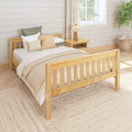 2000 XL NS : Starter Bed Full XL Basic Bed - Low, Slat, Natural