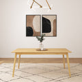 2030301000-001 : Dining Table Mid-Century Modern Dining Table (72in x 36in), Natural