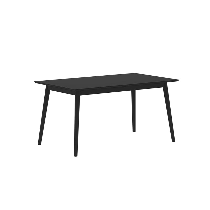 2030302000-170 : Dining Table Mid-Century Modern Dining Table (60in x 34in), Black