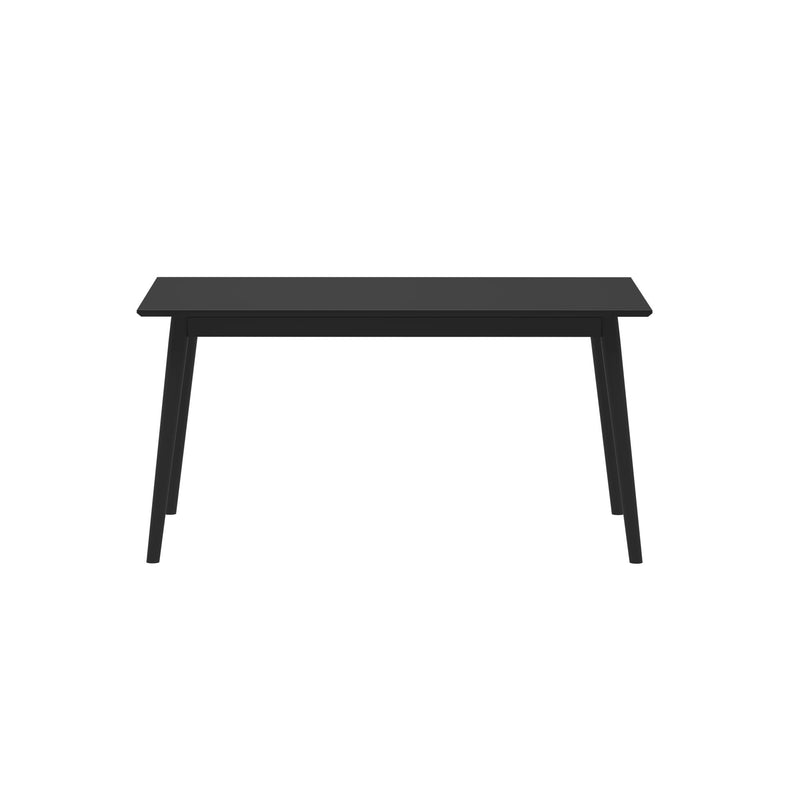 2030302000-170 : Dining Table Mid-Century Modern Dining Table (60in x 34in), Black