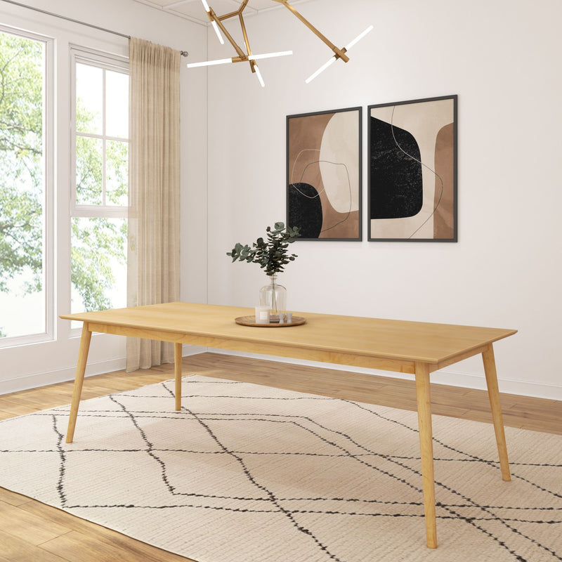 2030303000-001 : Dining Table Mid-Century Modern Dining Table (94in x 40in), Natural
