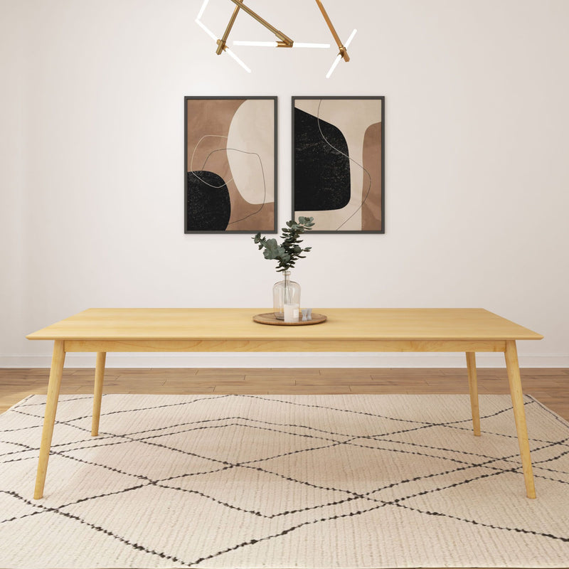 2030303000-001 : Dining Table Mid-Century Modern Dining Table (94in x 40in), Natural