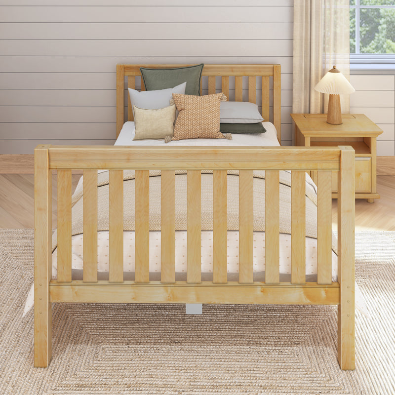 2060 XL NS : Starter Bed Full XL Basic Bed - High, Slat, Natural